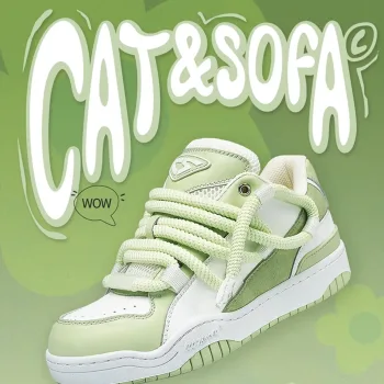 Кросівки "CAT & SOFA LIME"