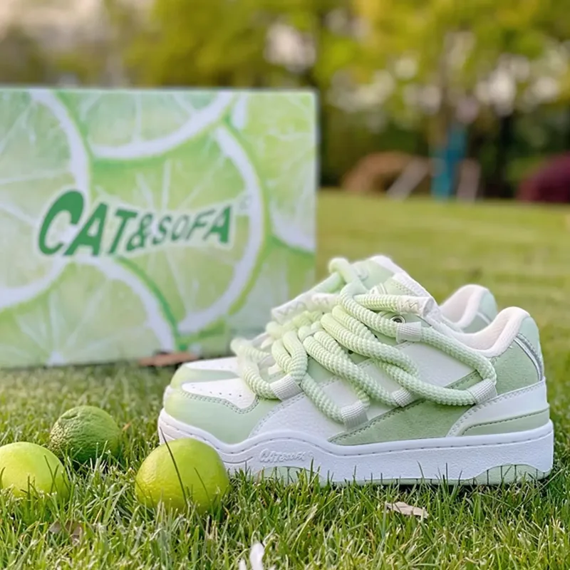 Кросівки "CAT & SOFA LIME"