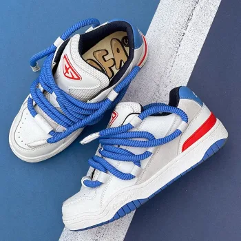 Кросівки "CAT & SOFA WHITE BLUE"