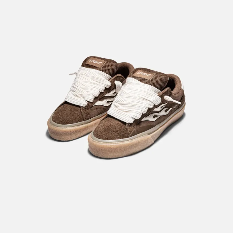 Кросівки "STRAYE LOGAN PUFF BROWN CREPE"